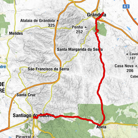 Grândola e Santa Margarida da Serra - Grândola - Mosqueirões - Santiago do Cacém