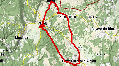 Sault - Aven d'Aurel n°2 - Relais du Ventoux - Église Saint-Aurèle