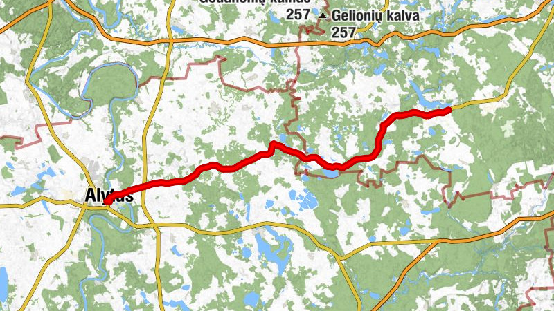 Antakalnis - Semeniškės - Onuškis - Alytus