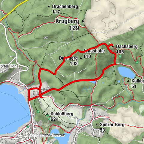 Bollersdorf - Dachsberg - Jenashöhe