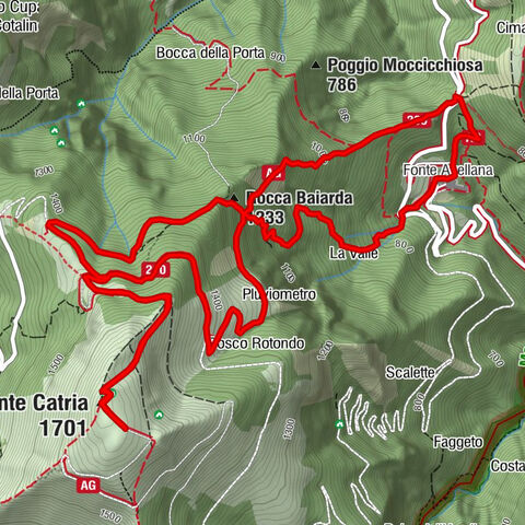 Serra Sant'Abbondio - Rocca Baiarda - Monte Catria - Sorgente del Cesano