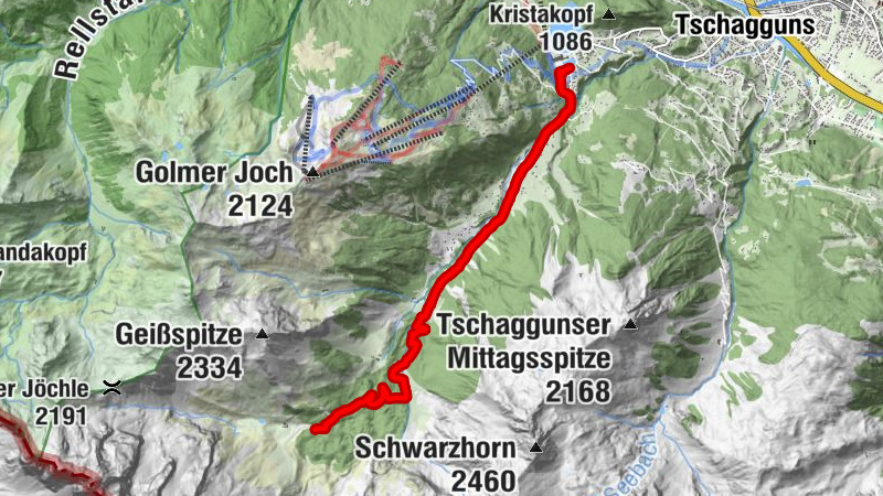 Montabella - Lindauer Hütte