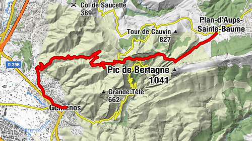 Gémenos - Sainte-Madeleine - Le Pèbre d'ail - Plan-d'Aups-Sainte-Baume
