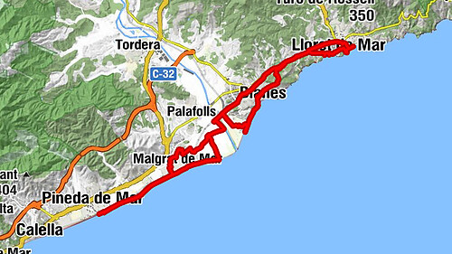 Pineda de Mar - Nostra Senyora de l'Antiga - Puig d'en Lladró - Turó de la Creu