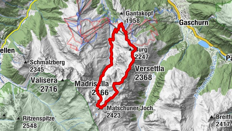 Gaschurn - Versettla - Madrisella - Nova Stoba