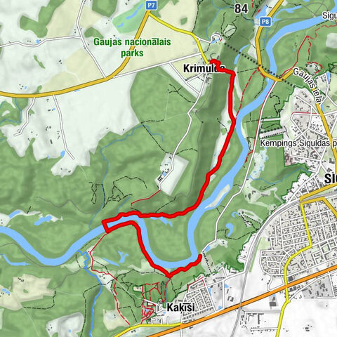 Sigulda - Velnala - Mazā Velnala - Krimulda