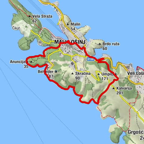Bričina - Kapela sv. Josipa - Kapela gospe žalosne Addolorata - crkva rođenja Blažene Djevice Marije