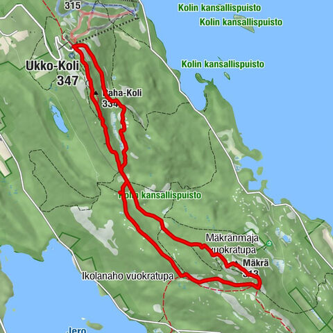 Ukko-Koli - Akka-Koli - Paha-Koli - Mäkrä
