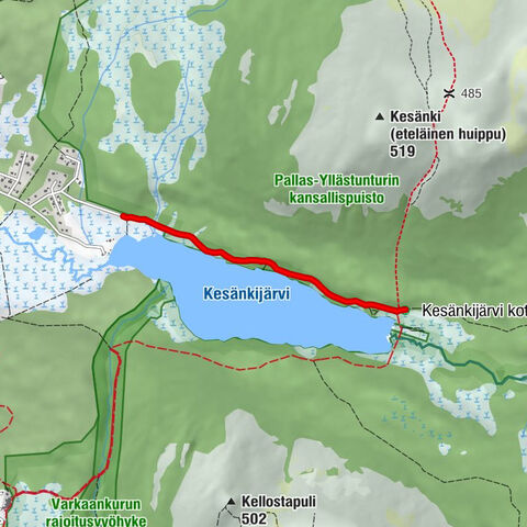 Kolari - Kesänkilähde - Kesänkijärvi kota