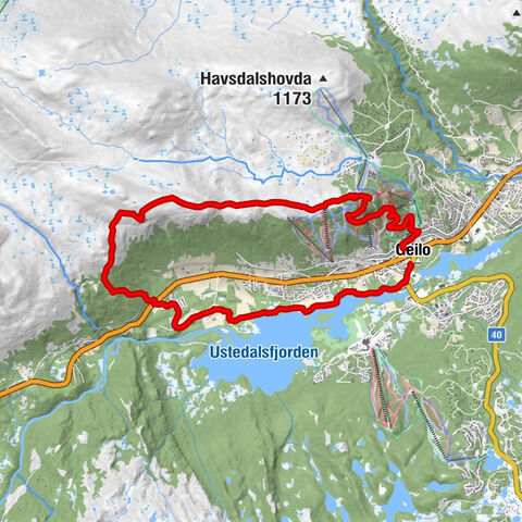 Geilo - Geilohovda - Urundberget - Verpesgjerda