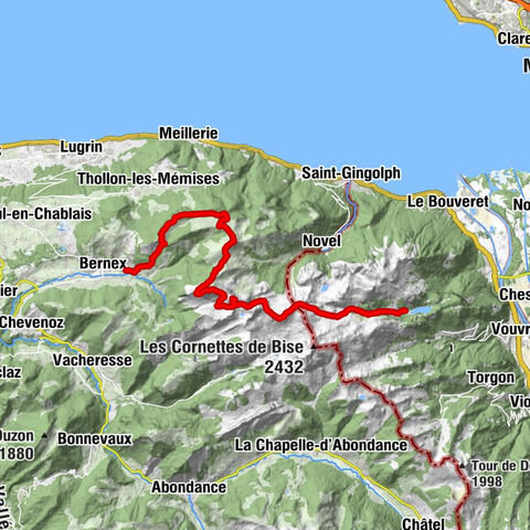 Chapelle Notre-Dame du Bon Secours - Dent d'Oche - Château d'Oche - Restaurant du Grammont