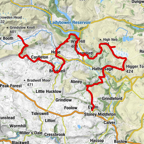 Edale - Win Hill - White Path Moss - Eyam