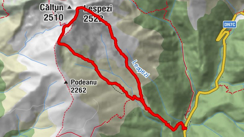 Arefu - Lespezi - Șaua Lespezi