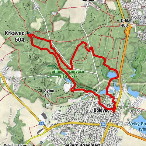 Plzeň - Krkavec - Studánka U Košutky II - Bolevec