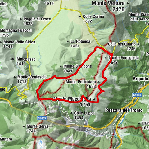 Rifugio Monti del Sole - Colle Cardisciana - Colle del Lupo - Rifugio degli Alpini