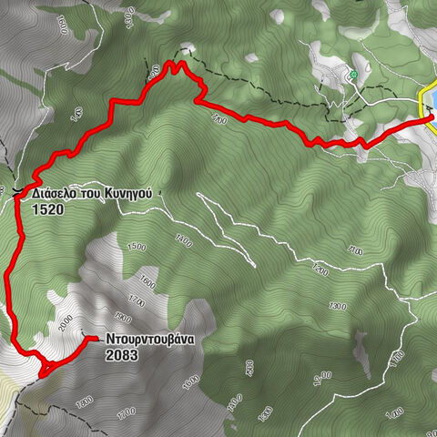 κ. Πανοράματος - Διάσελο του Κυνηγού - Ντουρντουβάνα