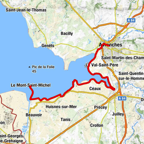 Avranches - Pontaubault - Mont Saint-Michel - Église Saint-Pierre