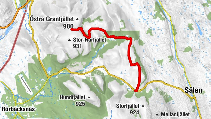Malung-Sälens kommun - Källfjället - Källfjällsstugan - Närfjällsstugan