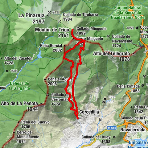 Cercedilla - Cerro Minguete - Collado Minguete - Montón de Trigo
