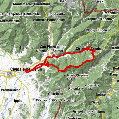 Cividale - Monte Castello Friaul-Venetien/Italien