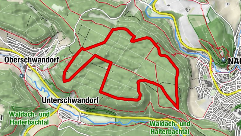 Nordic Walking Nagold - Schwarze Strecke (für Profis)