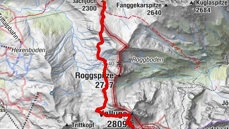 Valluga - Stuttgarter Hütte 2.310m