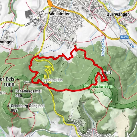 Lochenstein-Hörnle-Rundweg in Balingen-Weilstetten