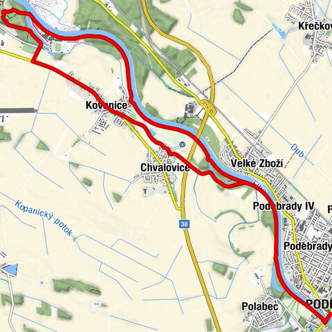 Poděbrady I - Velké Zboží - Nymburk - Poděbrady