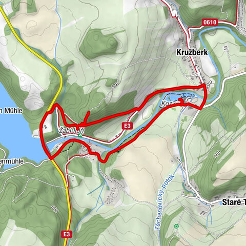 Kružberk - Rybářská bašta - Velké sedlo - Vážka