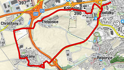 Prokopský potok - Jinočany - Mlýnský domov - Kopanina