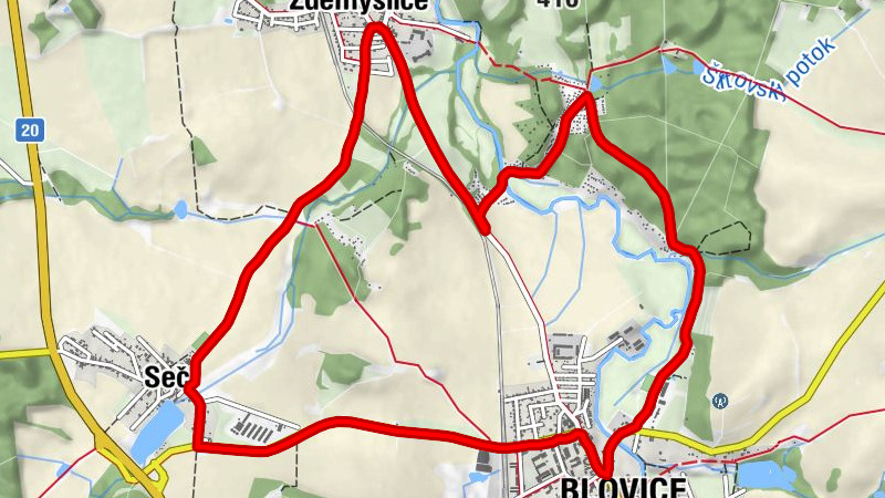 Blovice - Seč - Na Polance - sv. Kříž