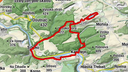 Karlštejn - svatý Palmácius - Budňany
