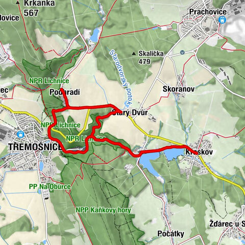 Kraskov - Peklo - Starý Dvůr - Třemošnice