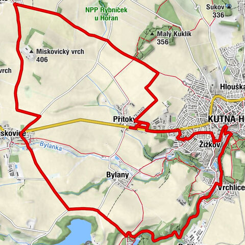 Přítoky - Kutná Hora - Bojiště - Kaple Božího těla