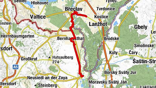 Hohenau nach Brezlav