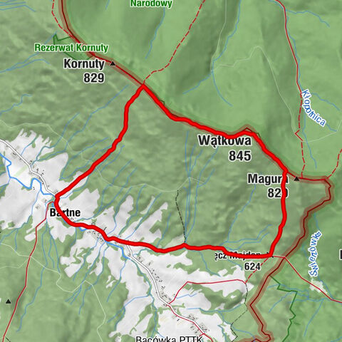 Cerkiew Świętych Kosmy i Damiana - Bartne - Wątkowa - Przełęcz Majdan