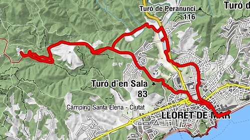 Lloret de Mar - Turó d'en Buc - Turó d'en Sala - Iglésia ruso