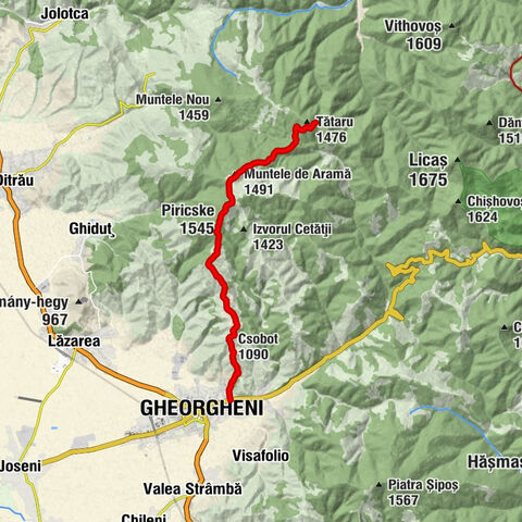 Felszeg - Piricske - Muntele de Aramă - Gheorgheni
