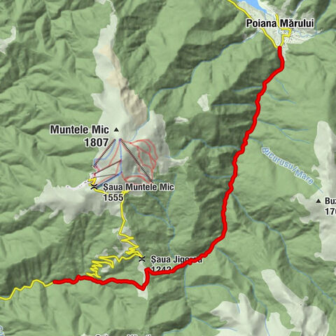 Zăvoi - Cascada Valea Oltenei (Șucu) - Mina - Izvor apa