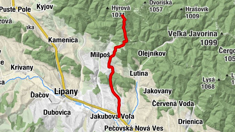 Červenica pri Sabinove - Hanigovce - Kostol sv. Martina z Tours