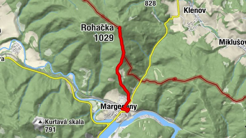 Margecany - Holý hŕbok - Rohačka - Grúň