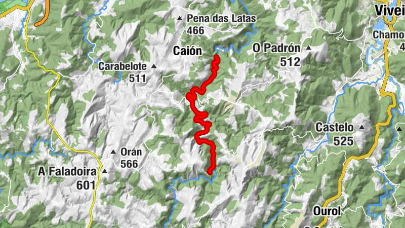 Cabanas - A Sanga - O Cascón de Abaixo - Ponte Segade