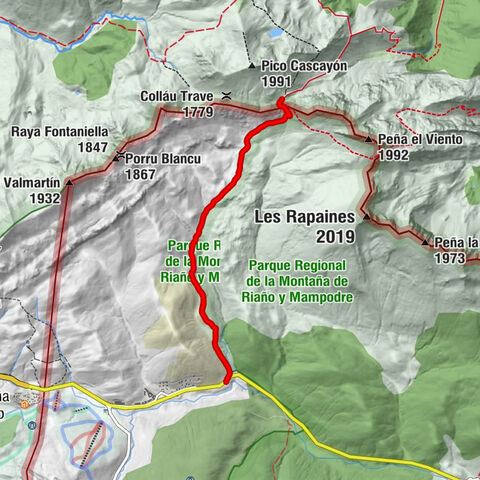 Wamba - Los Fornos - Refugio La Raya - Collado Acebal