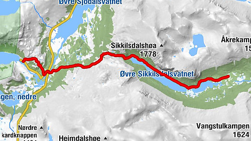 Sikkilsdalsseter - Maurvangen camping - Gjendesheim