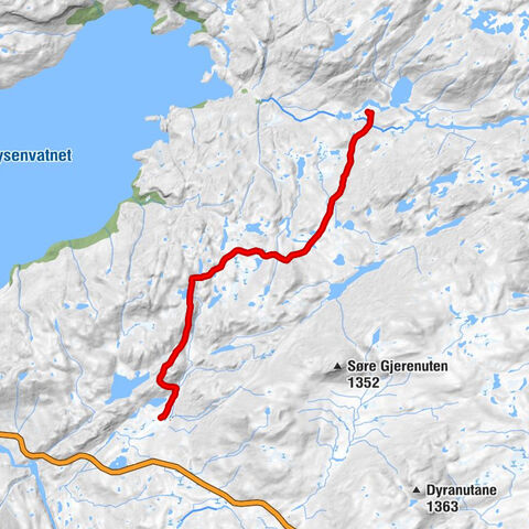 Eidfjord - Krossdalen - Kjeldebu