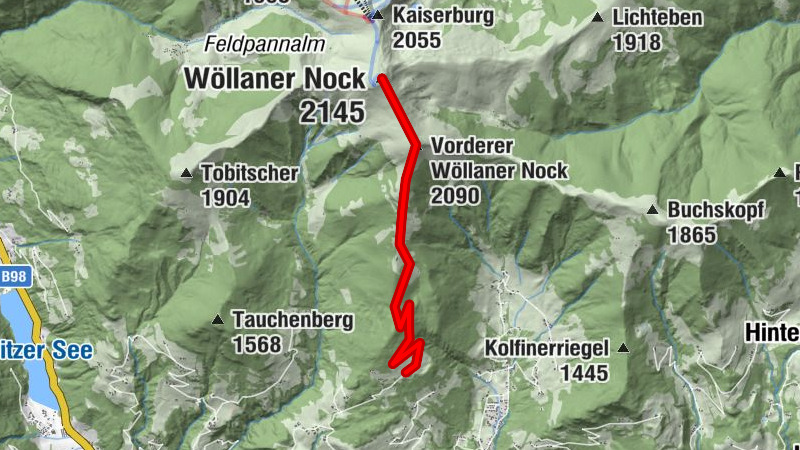 Skitour Wöllaner Nock von Süden