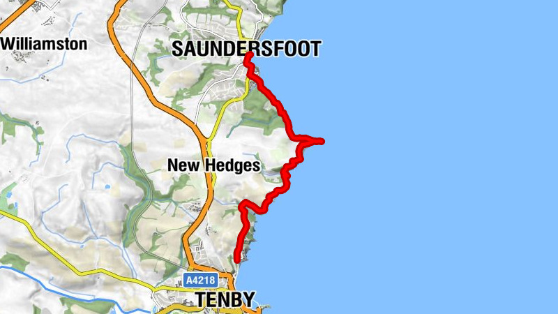 Saundersfoot - Tenby - Waterwynch
