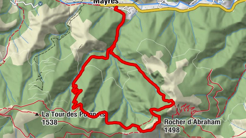 Mayres - Rocher d'Abraham