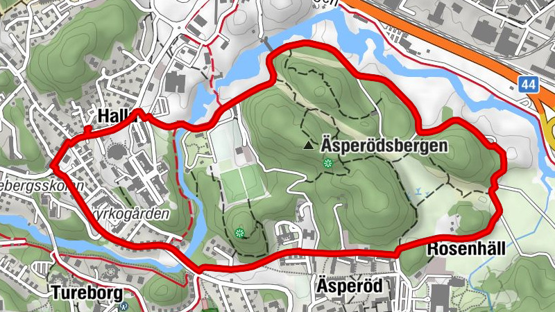 Halla - Rosenhäll - Äsperöd - Uddevalla