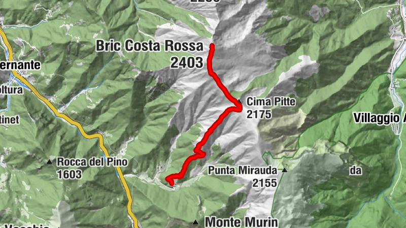 Limone Piemonte - Tetti Ciocca - Cima Pitte - Bric Costa Rossa